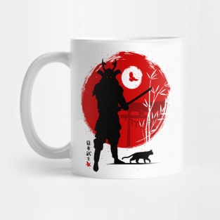 Samurai with his cat Mug